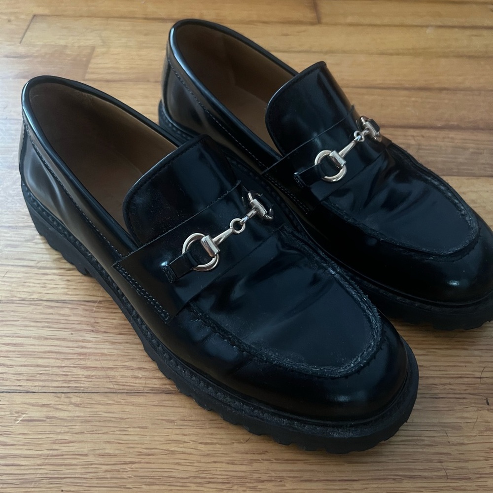 Thursday Boot Company Black Mules with Silver Accents